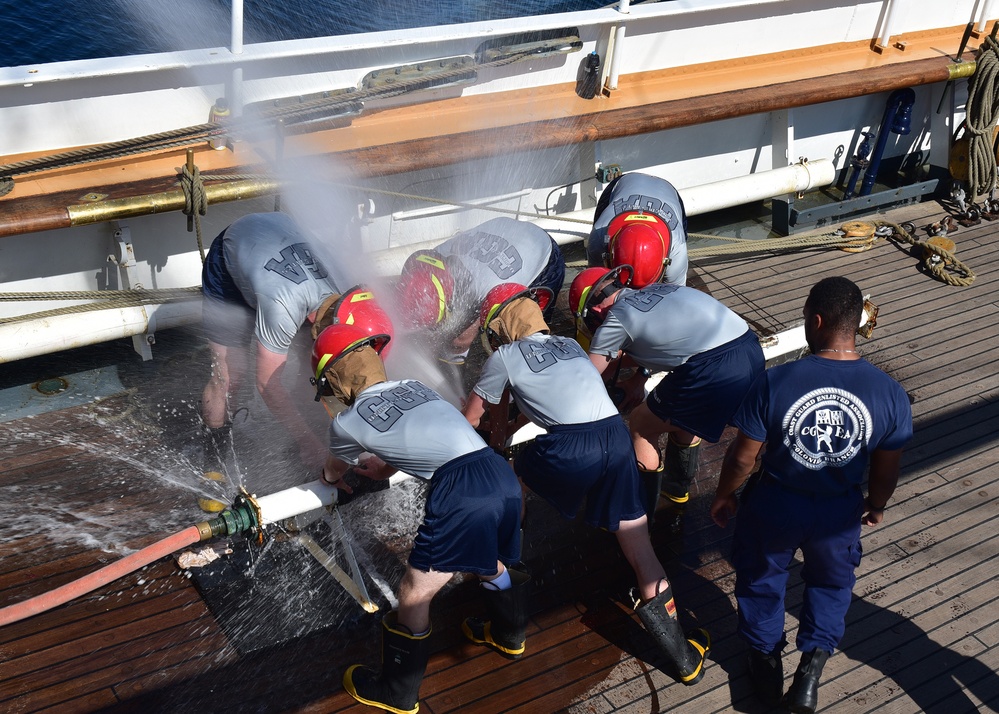 Swab Short training cruise includes lessons in seamanship, damage control