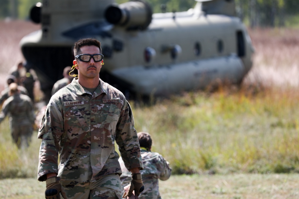 Airmen from the 133rd Airlift Wing conduct Joint MEDEVAC with Army Aviators