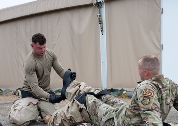 102nd Intelligence Wing Airmen participate in CBRNE training during deployment exercise