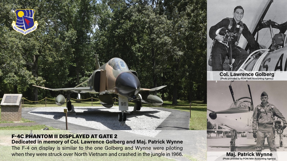 F-4C Phantom II display at Arnold AFB honors Wynne and Golberg