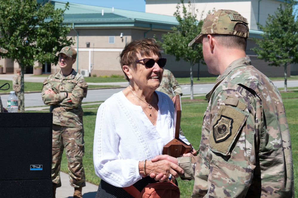 Fallen Airman honored in rededication ceremony