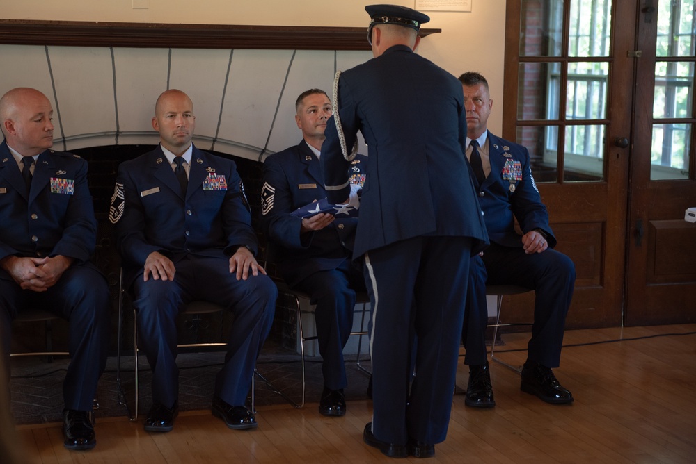 Senior Master Sgt. Daniel Barnhardt retires from the 107th Attack Wing