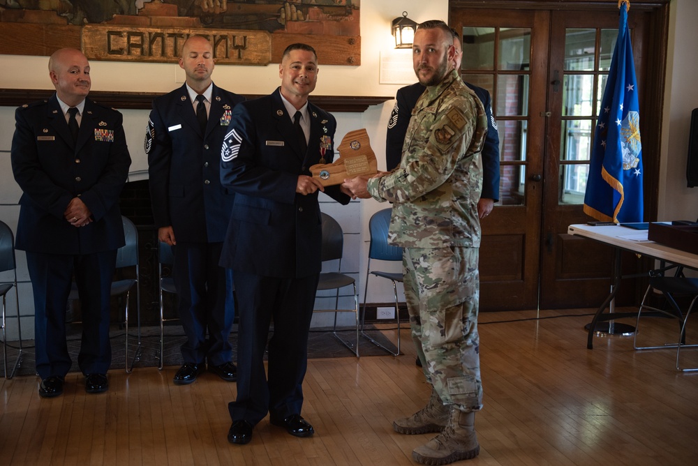 Senior Master Sgt. Daniel Barnhardt retires from the 107th Attack Wing