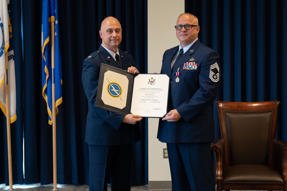 Chief Master Sgt. Patrick Simpson retires after 26 years of service