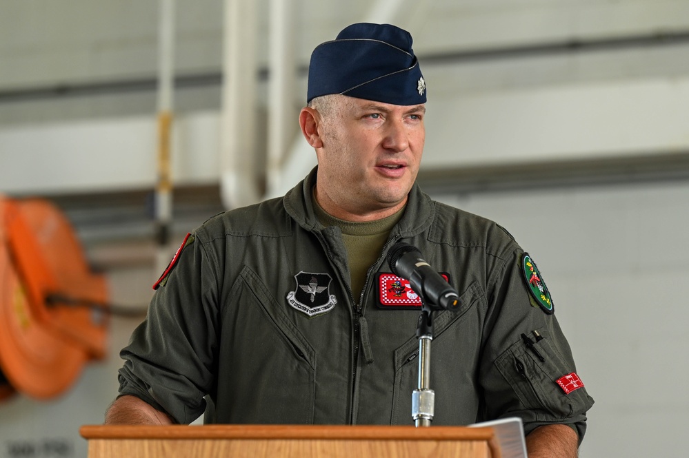 60th Fighter Squadron change of command