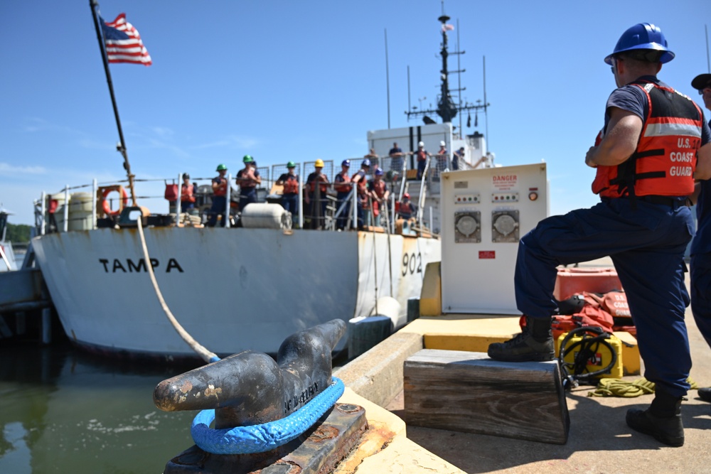 U.S. Coast Guard Cutter Tampa returns home following 67-day patrol in the Florida Straits and Windward Passage