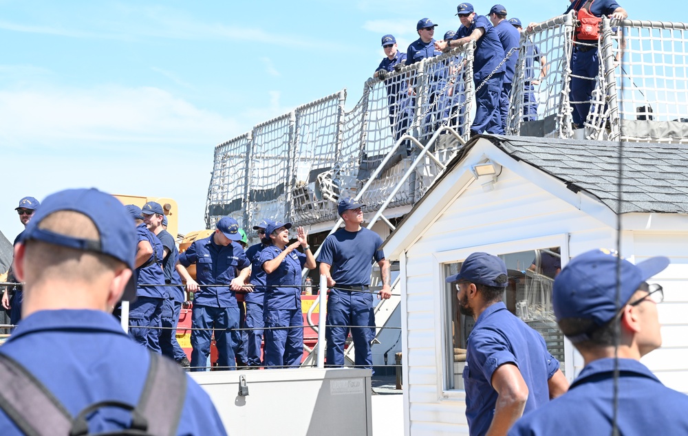 U.S. Coast Guard Cutter Tampa returns home following 67-day patrol in the Florida Straits and Windward Passage