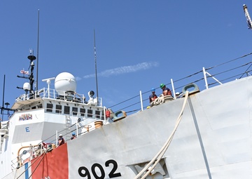 U.S. Coast Guard Cutter Tampa returns home following 67-day patrol in the Florida Straits and Windward Passage