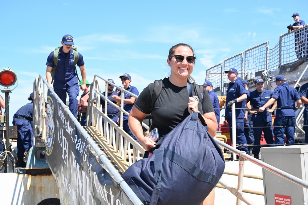 U.S. Coast Guard Cutter Tampa returns home following 67-day patrol in the Florida Straits and Windward Passage