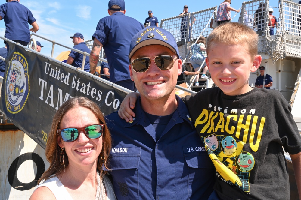 U.S. Coast Guard Cutter Tampa returns home following 67-day patrol in the Florida Straits and Windward Passage