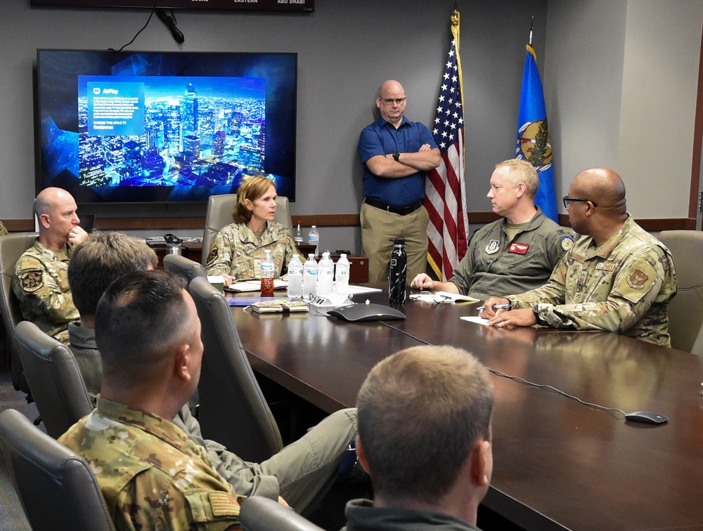 10th Air Force command team visits Tinker