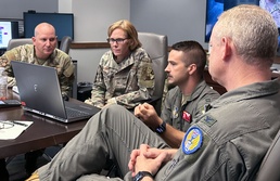 10th Air Force command team visits Tinker