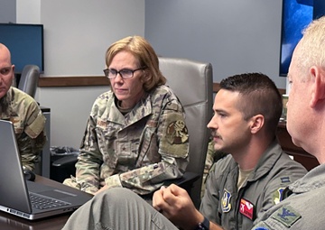 10th Air Force command team visits Tinker