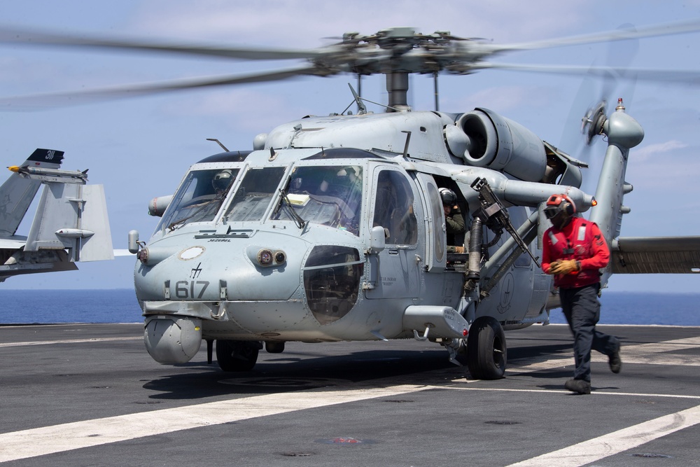 MH-60S Sea Hawk Prepares for Takeoff