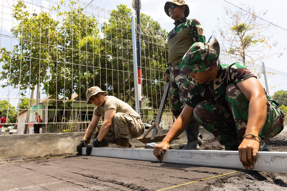 130th Engineer assist in ENCAP construction