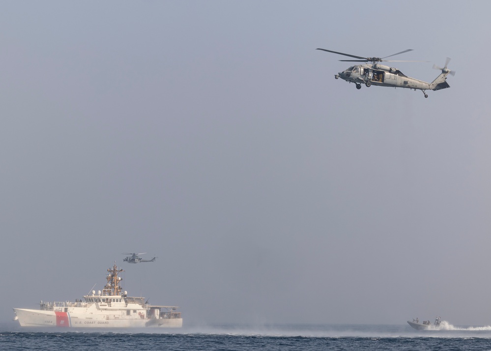 The 26th MEU/BAT ARG Conducts a VBSS Demonstration Alongside U.S. Naval Special Warfare Operators