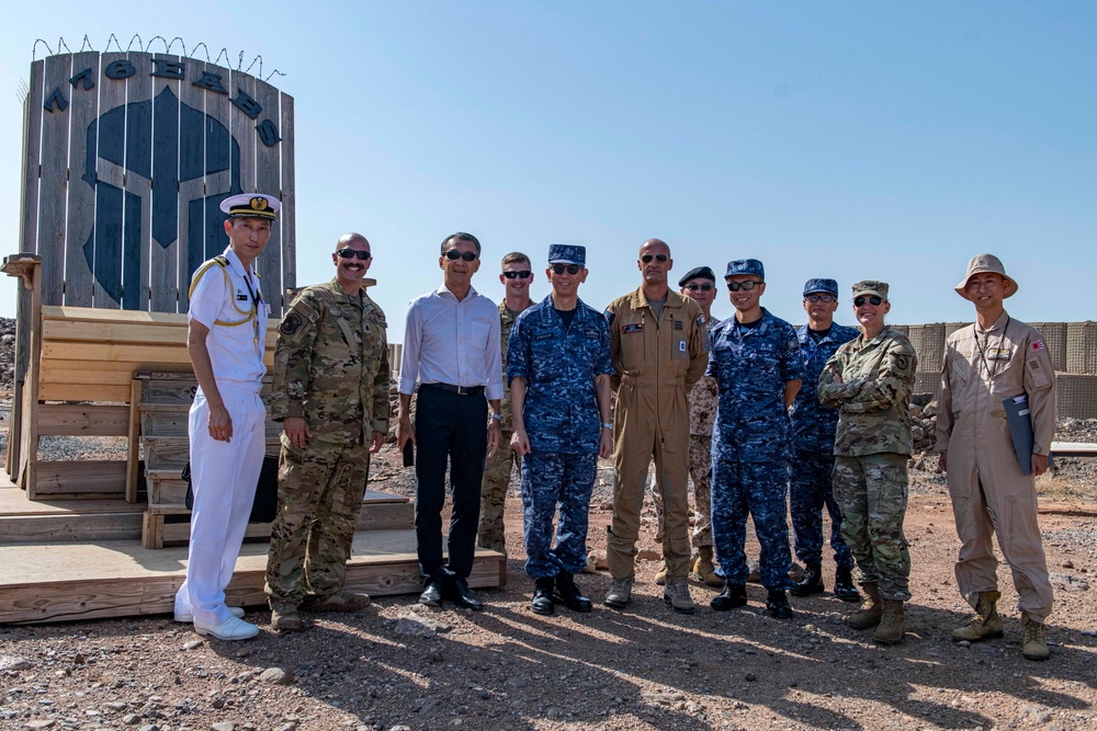 776th EABS welcomes CJTF-HOA CG, JMSDF CoMS