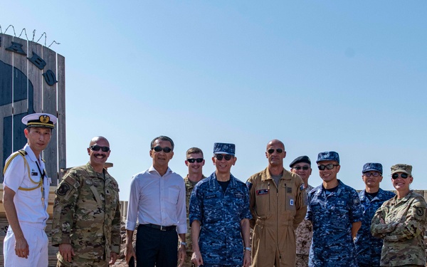 776th EABS welcomes CJTF-HOA CG, JMSDF CoMS