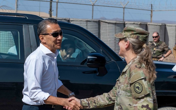 776th EABS welcomes CJTF-HOA CG, JMSDF CoMS