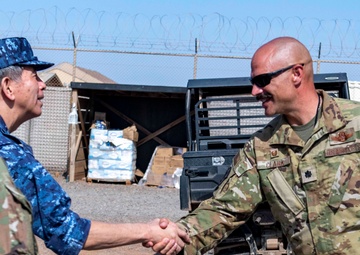 776th EABS welcomes CJTF-HOA CG, JMSDF CoMS