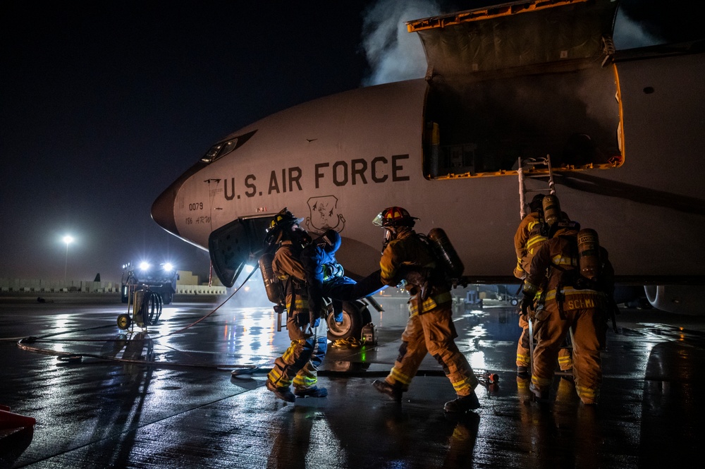 Feel the Burn: 379th ECES Fire Exercise