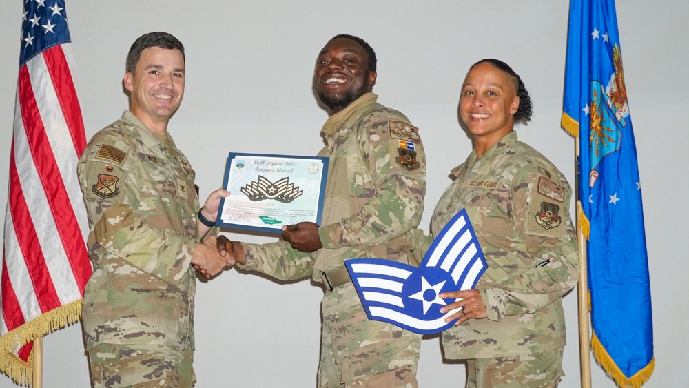 Team PSAB celebrates new NCOs during Staff Sgt. Release Party