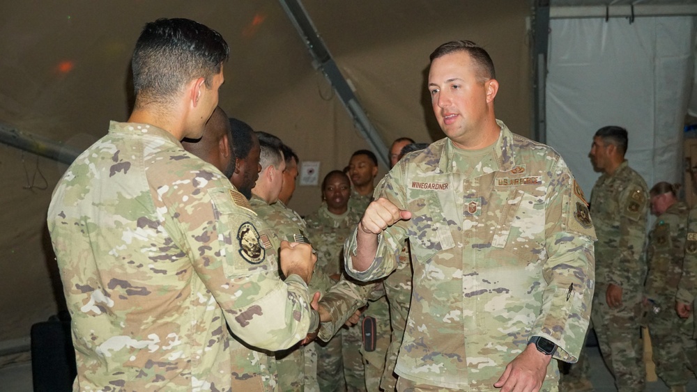 Team PSAB celebrates new NCOs during Staff Sgt. Release Party