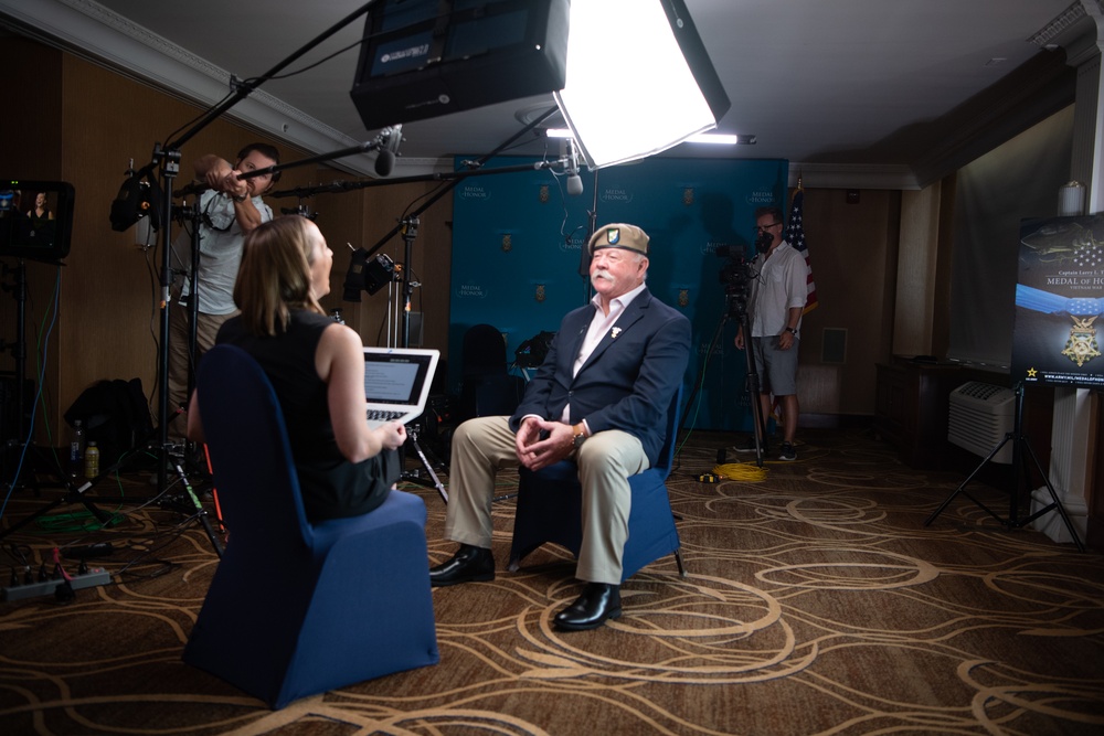 Medal of Honor Recipient Capt. Larry L. Taylor- Media Day