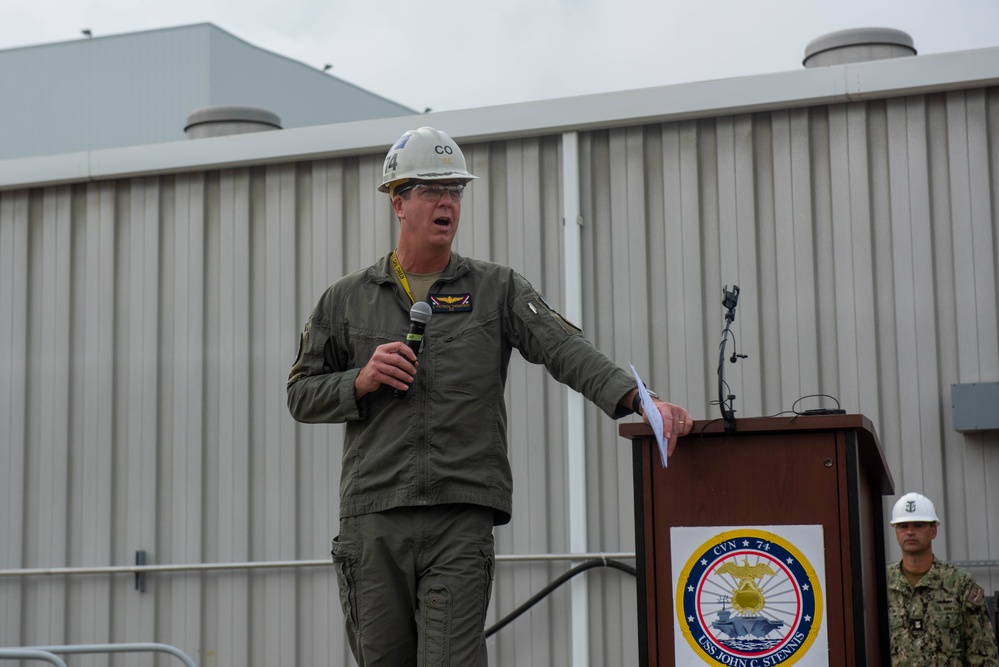USS John C. Stennis (CVN 74) All Hands Call