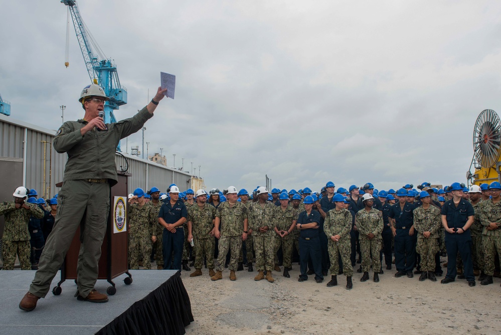 USS John C. Stennis (CVN 74) All Hands Call