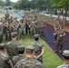 MARFORRES Headquarters Battalion Commanding Officer awards the NCO of the Quarter