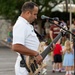 The United States Navy Band Cruisers perform at Yards Park