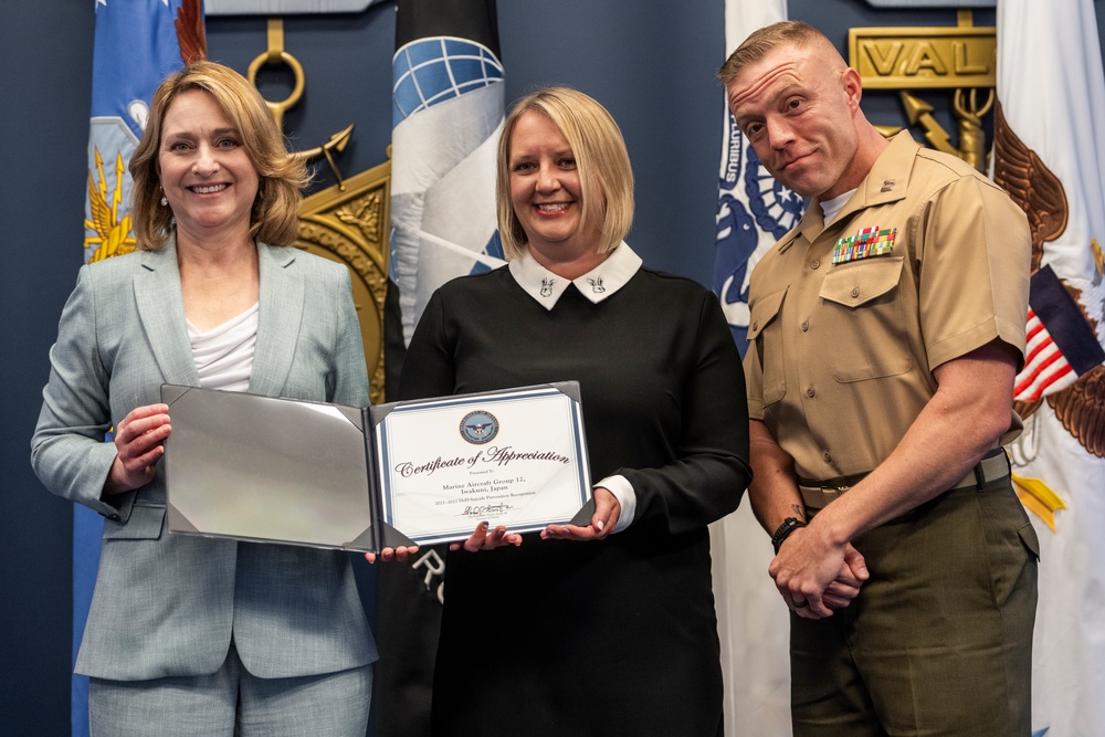 DSD Provides Remarks at DoD Suicide Awareness Recognition Ceremony