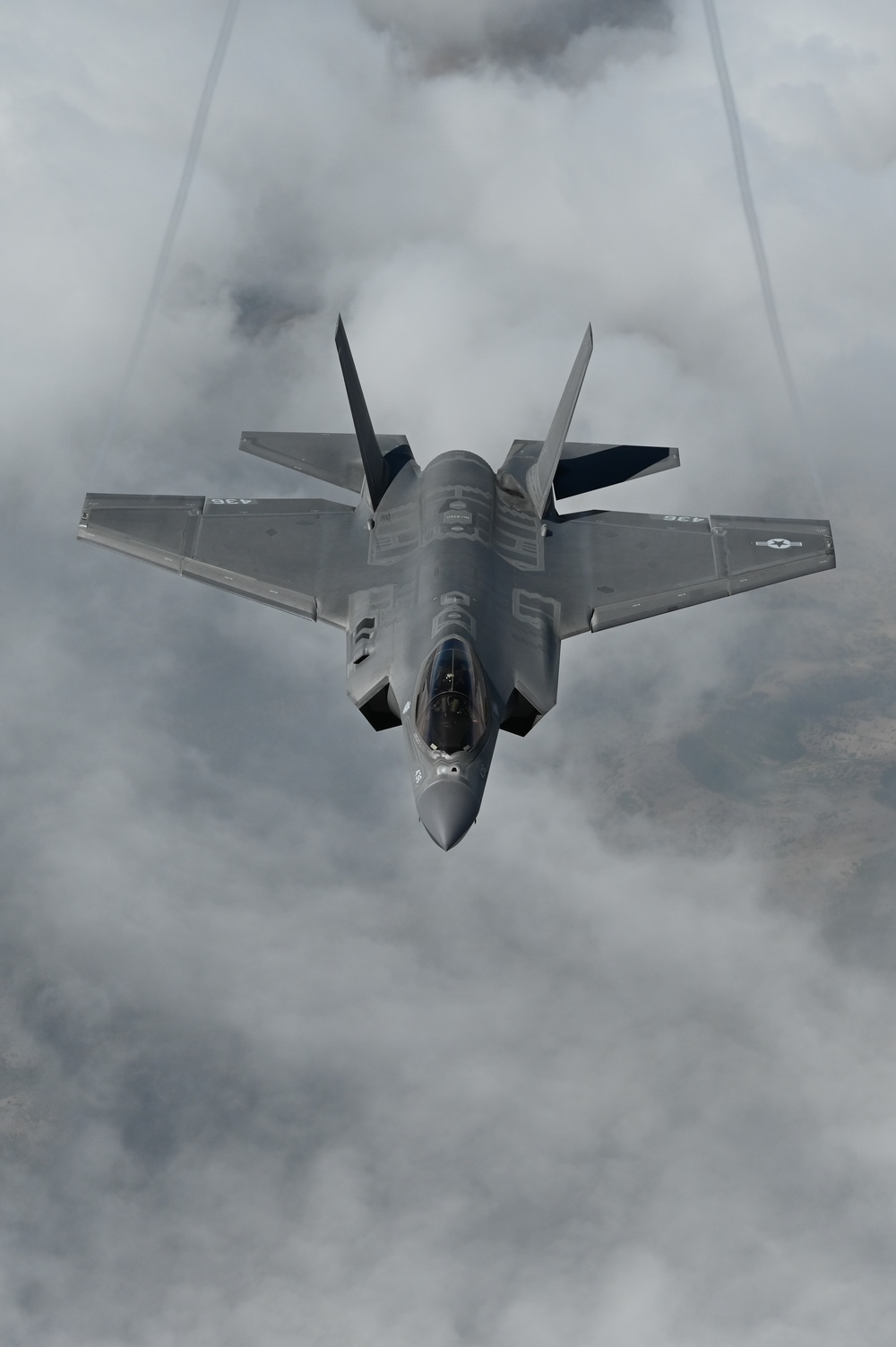 F-35C aerial refueling with the 155th ARW