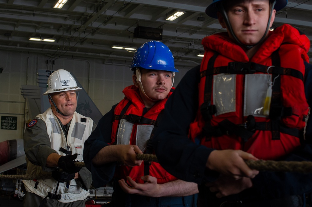 USS Carl Vinson Replenishment-At-Sea