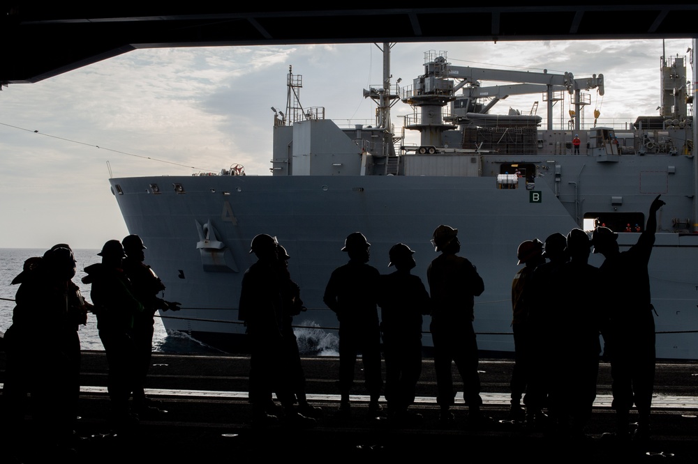 USS Carl Vinson Replenishment-At-Sea