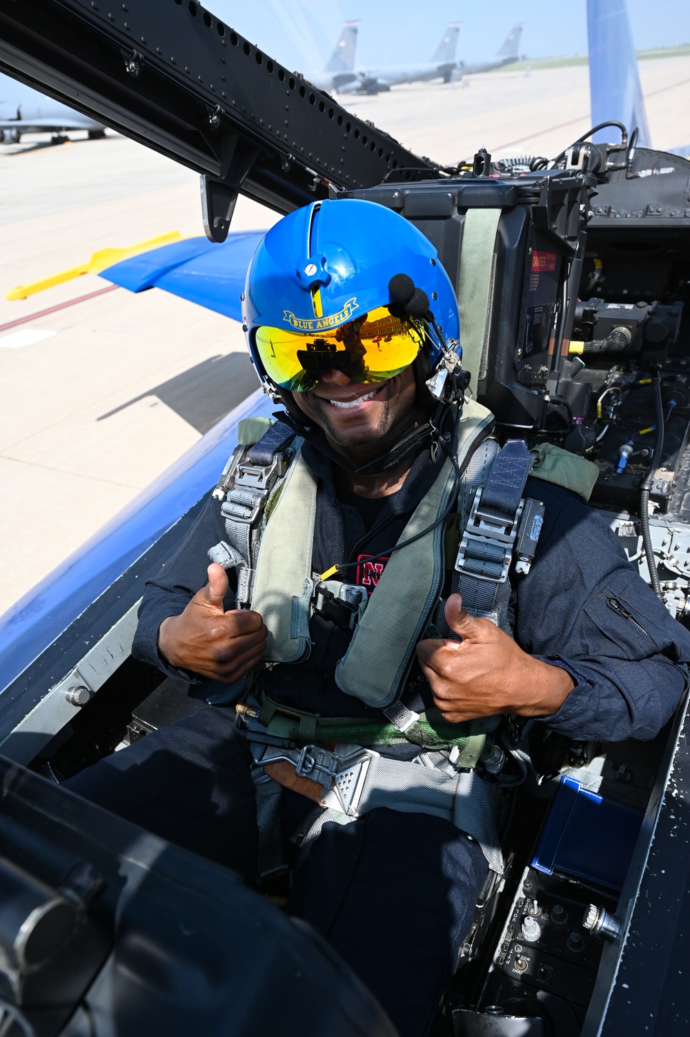 U.S. Navy Blue Angels conduct Key Influencer Flight in Lincoln areaA