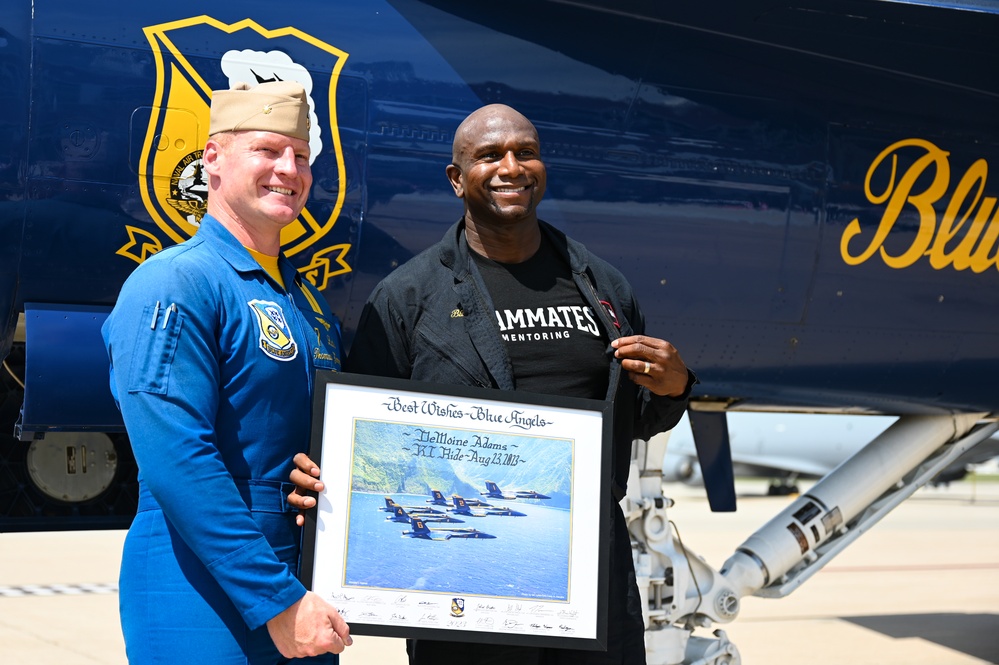 U.S. Navy Blue Angels conduct Key Influencer Flight in Lincoln area