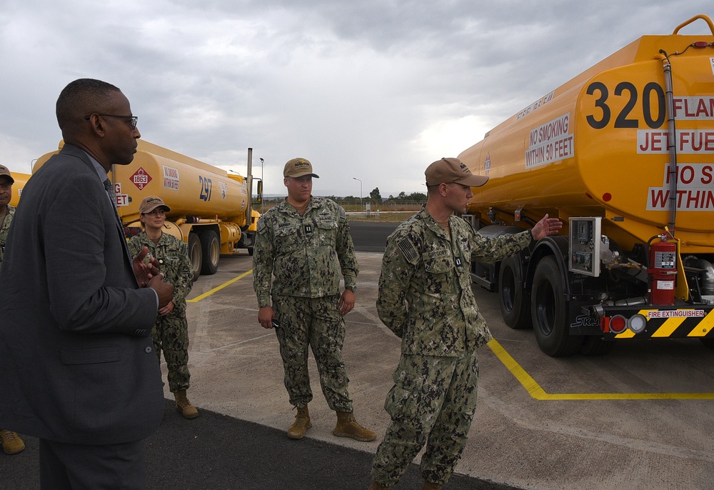 CNIC Executive Director Bridges tours NAVSUP's fuels facility in Sicily