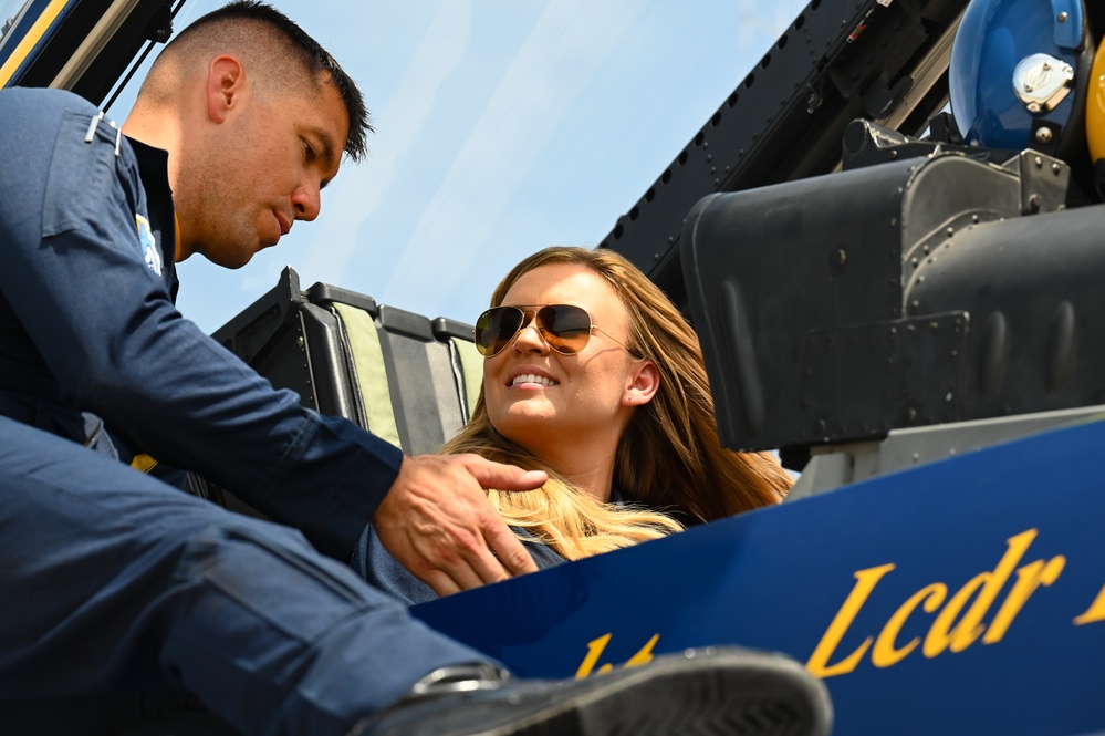 U.S. Navy Blue Angels conduct Key Influencer Flight in Lincoln area