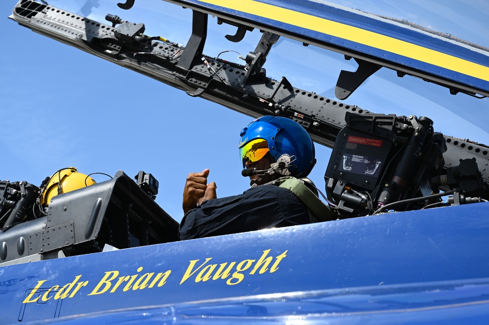 U.S. Navy Blue Angels conduct Key Influencer Flight in Lincoln area