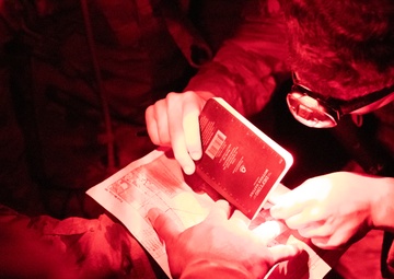 U.S. Army Reserve Best Squad Competitors execute Night Land Navigation