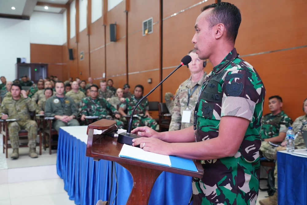 Super Garuda Shield Operational Planning Staff Exercise conducts mission analysis brief and Course of Action (COA) development