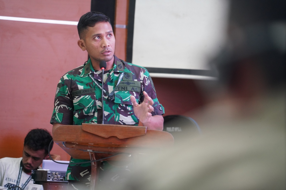 Super Garuda Shield Operational Planning Staff Exercise conducts mission analysis brief and Course of Action (COA) development