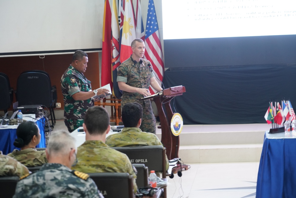 Super Garuda Shield Operational Planning Staff Exercise conducts mission analysis brief and Course of Action (COA) development