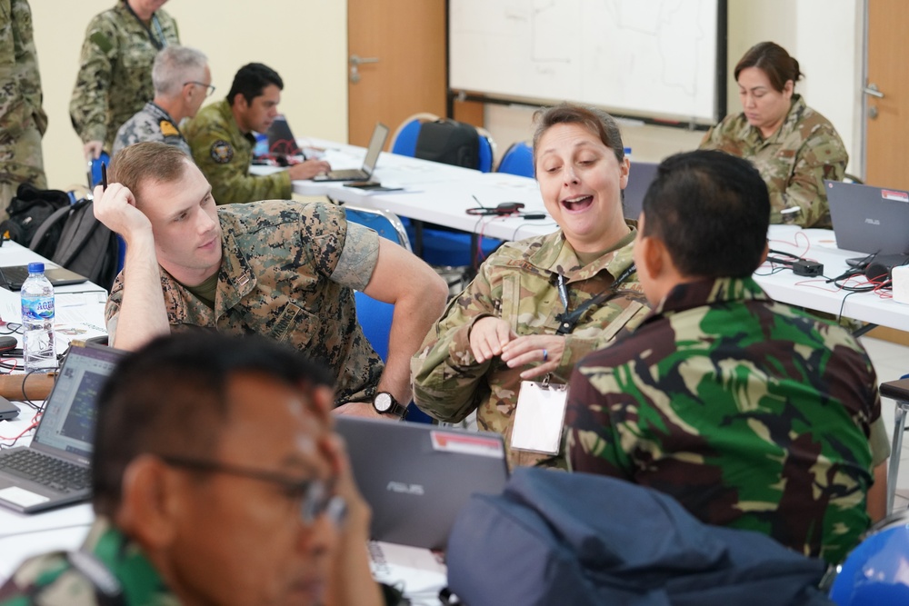 Super Garuda Shield Operational Planning Staff Exercise conducts mission analysis brief and Course of Action (COA) development