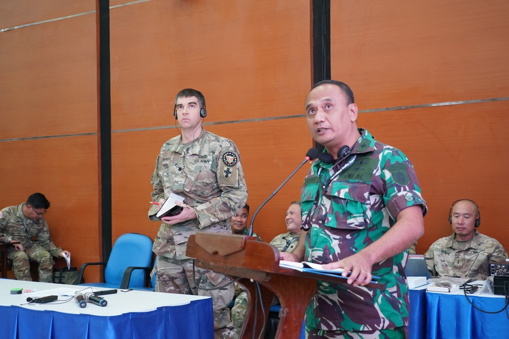 Super Garuda Shield Operational Planning Staff Exercise conducts mission analysis brief and Course of Action (COA) development