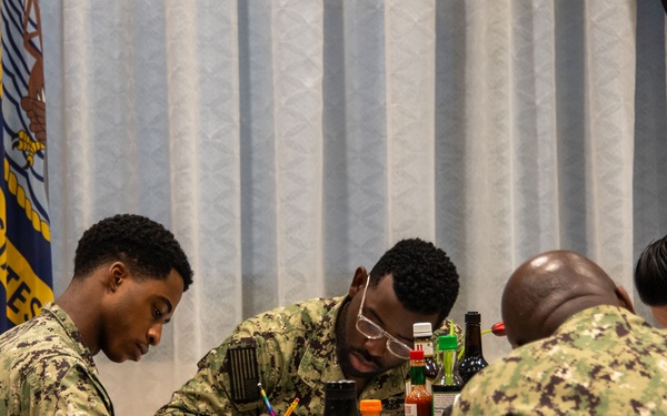 Sailors take E-6 advancement exam