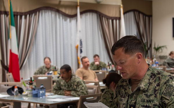 Sailors take E-6 advancement exam