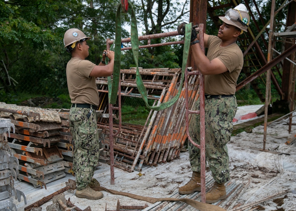 Pacific Partnership 2023: Seabees Begin Water Tower Construction Project